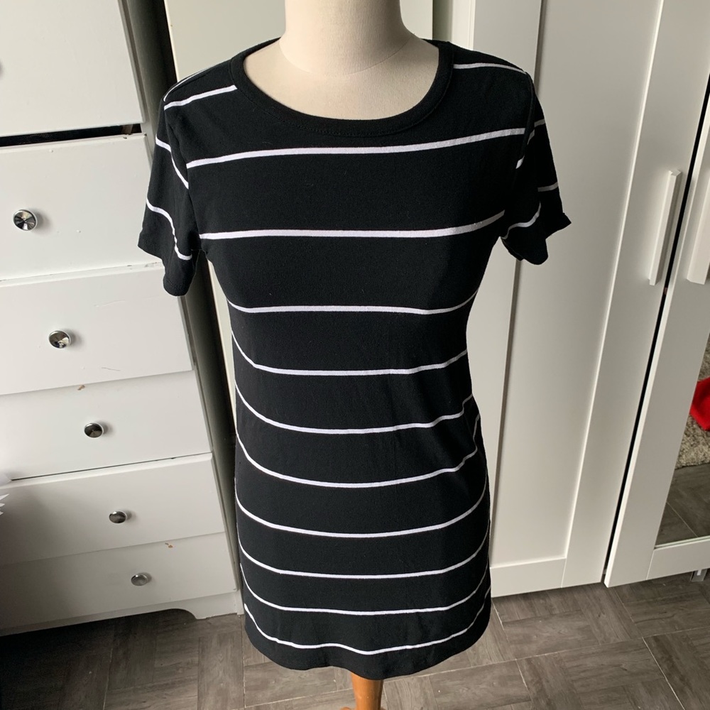 Brandy Melville// striped tee shirt dress - Picture 2 of 6